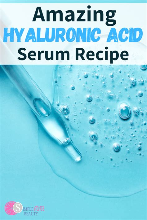 Diy Hyaluronic Acid Serum Recipe Simple Pure Beauty