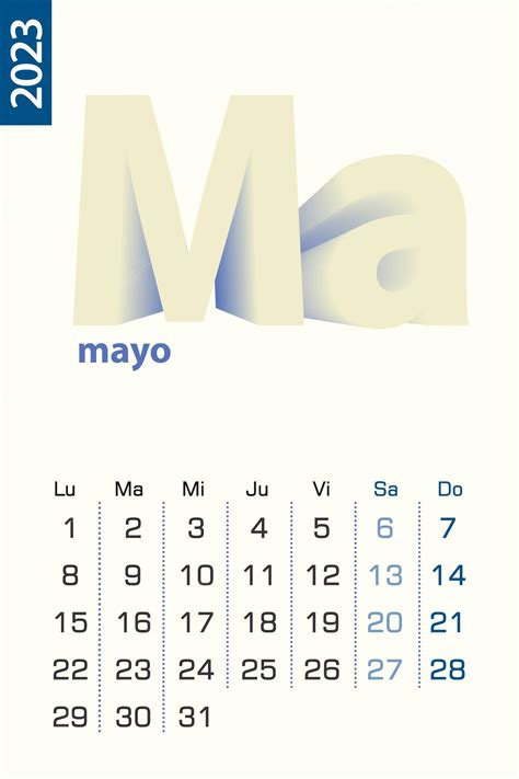 Modelo De Calendário Minimalista Para O Calendário Vetorial De Maio De