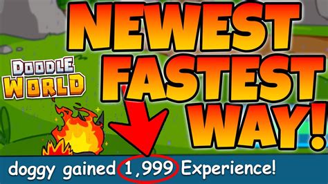 New Fastest Way To Level Your Doodles Doodle World Exp Guide Youtube