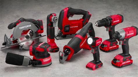 CRAFTSMAN V20 Cordless Drill Combo Kit 7 Tool With Mechanics Tools Kit