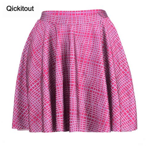 High Quality Hot Women Pleated Ladies Sexy Red Plaid Skirts Above The