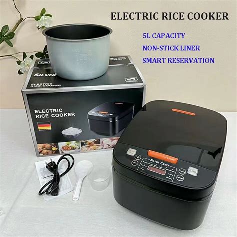 Silver Crest Multifunction Rice Cooker Non Stick Pot Periuk Nasi