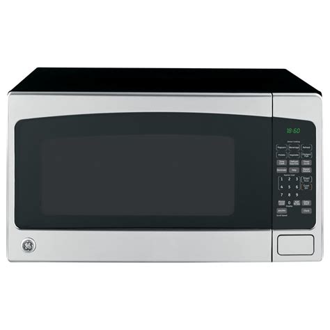 Shop GE 2-cu ft 1,200-Watt Countertop Microwave (Stainless Steel) at ...