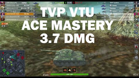 TVP VTU Ace Mastery 3 7 DMG WOT Blitz YouTube