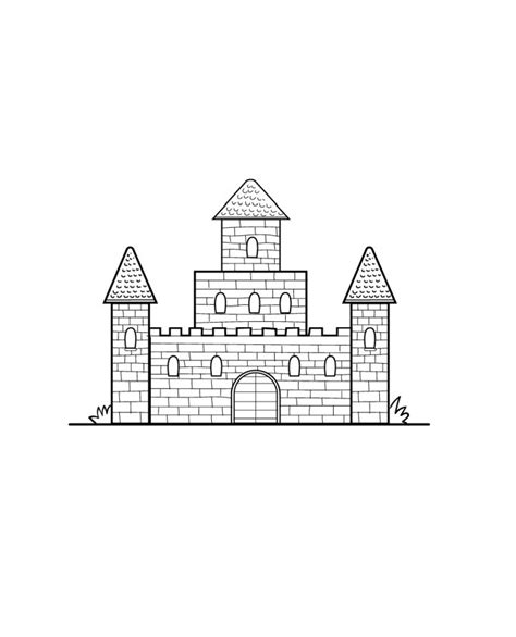 25 Easy Castle Drawing Ideas How To Draw A Castle