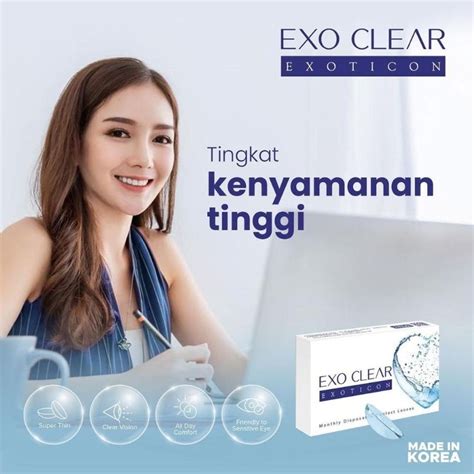 Jual Softlens Clear Bening Minus Exo Clear By Exoticon Shopee Indonesia