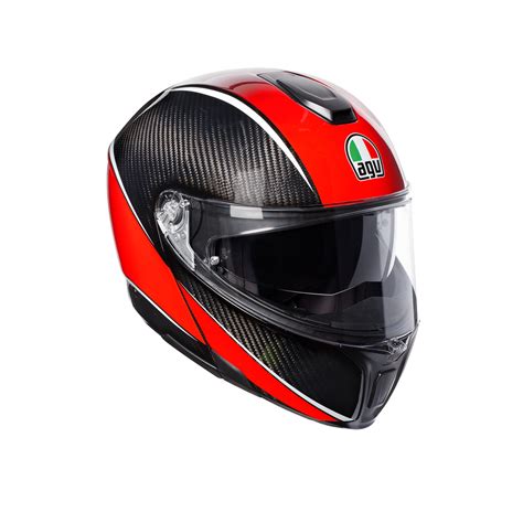 AGV SPORTMODULAR LAYER CARBON RED BLUE Moto Oprema