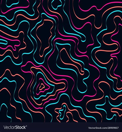 Liquid Color Abstract Background On Black Design Vector Image