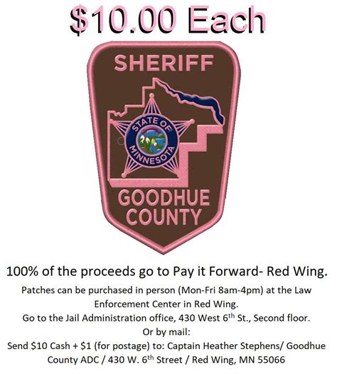 Pink Patch Project Goodhue County Sheriff’s Office