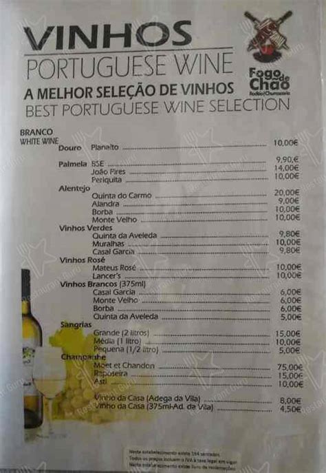 Menu em Fogo de Chão Ubbo restaurante Amadora Av José Garcês