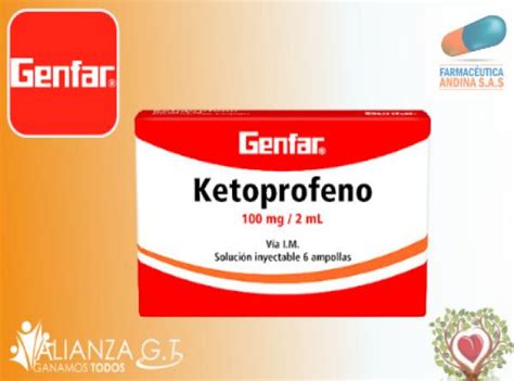 KETOPROFENO 100 MG 2ML CAJA X 6