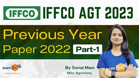 Iffco Agt 2023 Iffco Agt Previous Year Paper 2022 Part 1 By