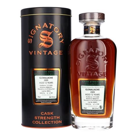 Glenallachie Year Old Cask Signatory Whisky From