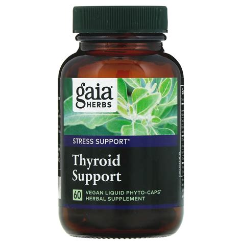 Gaia Herbs Thyroid Support 60 Vegan Liquid Phyto Caps