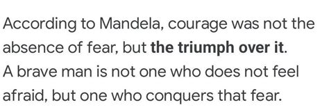 What Does Courage Mean To Mandela Brainly In