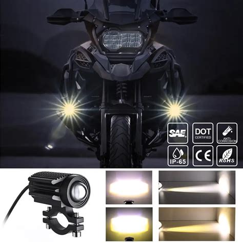 Pcs Pcs Led Motorcycle Spotlight External Driving Work Lights