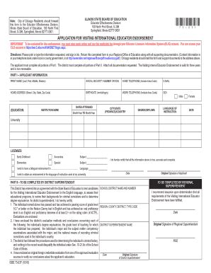 Fillable Online Isbe This Form To The Educator Note ILLINOIS STATE