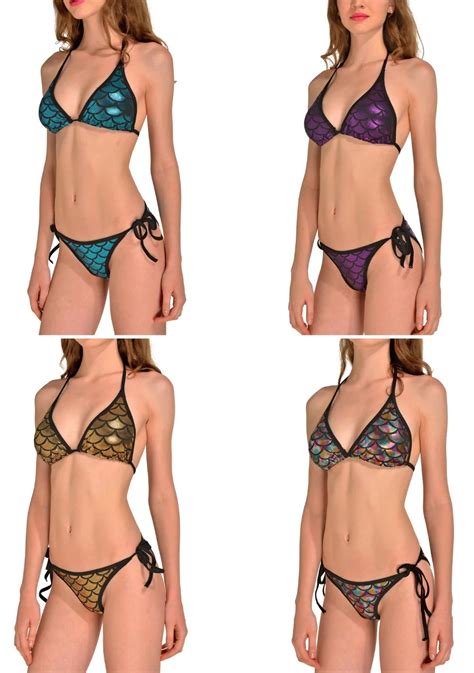 Conjunto De Bikini De Colores Para Mujer Ba Ador Sexy Con Patr N De