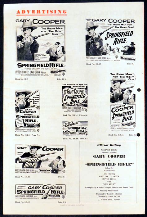 SPRINGFIELD RIFLE | Rare Film Posters