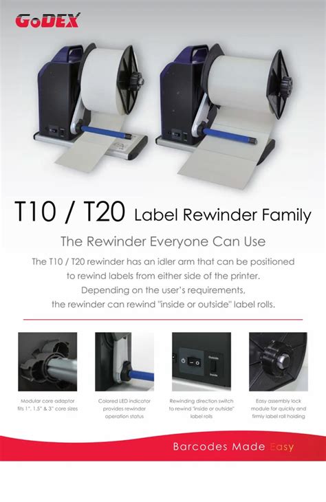 Godex T Label Rewinder At Rs Label Rewinding Machine In