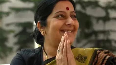 Sushma Swaraj Birth Anniversary Remembering Indias Former Eam