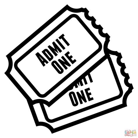 Printable Admission Ticket Clipart