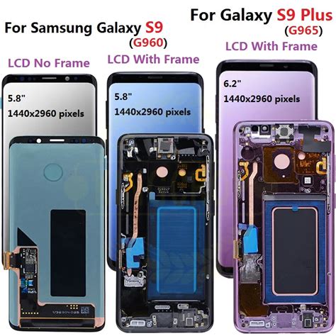 Original For Samsung S9 Lcd S9 Plus Display Touch Screen Digitizer For Samsung Galaxy S9 G960f