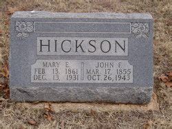 John F Hickson Find A Grave Memorial