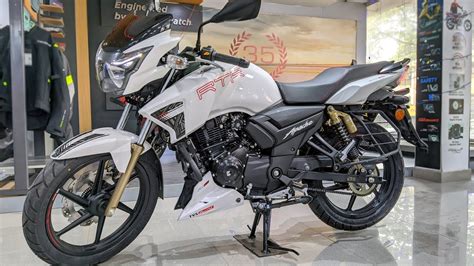 Tvs Apache Rtr Pearl White Color New Update Gtt