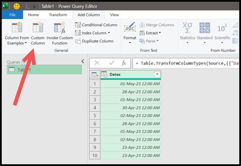 Get Today S Date In Power Query Formulas And Functions