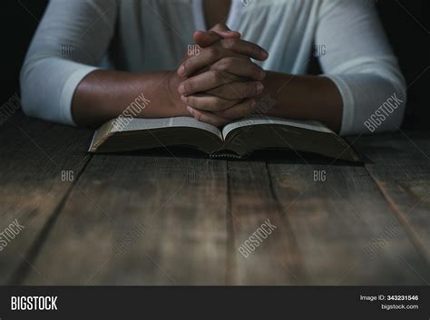 Hands Folded Prayer On Image Photo Free Trial Bigstock