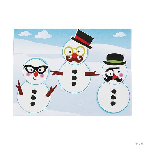 Dress-Up Snowman Mini Sticker Scenes