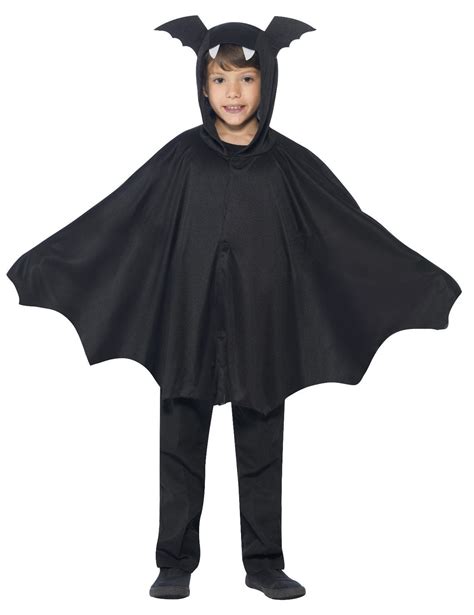 Déguisement poncho chauve souris noir enfant Halloween Deguise toi