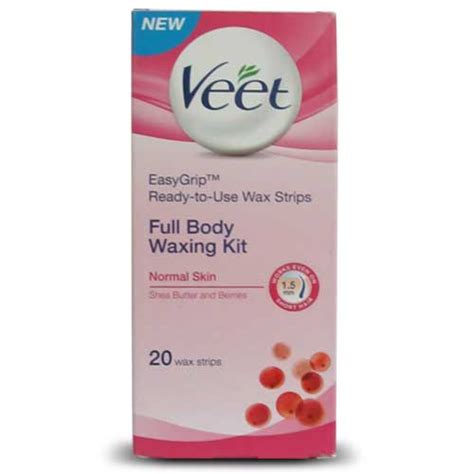 Veet Full Body Waxing Kit Normal Skin 20 Strips Price Uses Side