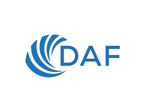 DAF letter logo design on white background. DAF creative circle letter logo concept. DAF letter ...