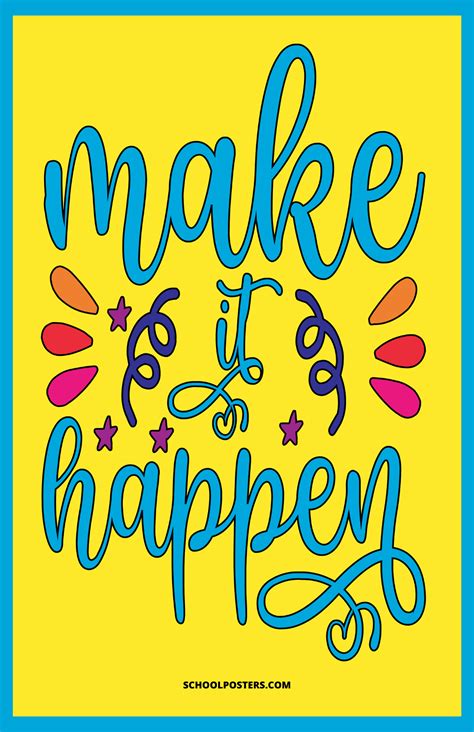 Make It Happen Poster – SchoolPosters.com LLC