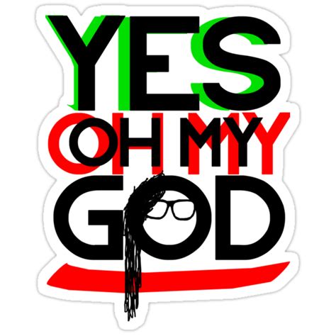 Yes Omg Stickers By Mattiotack Redbubble