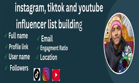 Find The Best Instagram Tiktok And Youtube Influencers List By