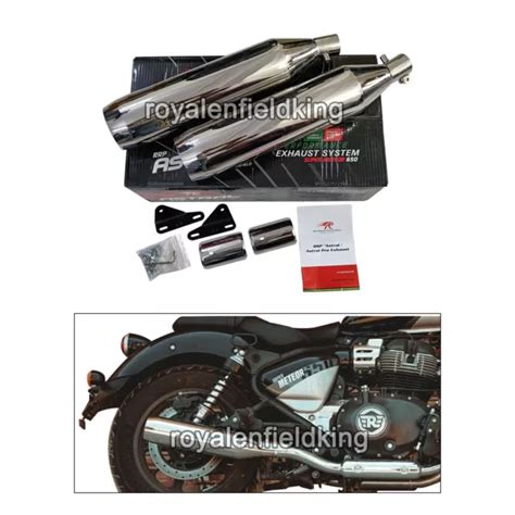 FIT FÜR ROYAL Enfield Super Meteor 650 Red Rooster Ss Auspuff Silencer