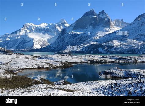 Torres del paine national park winter hi-res stock photography and ...