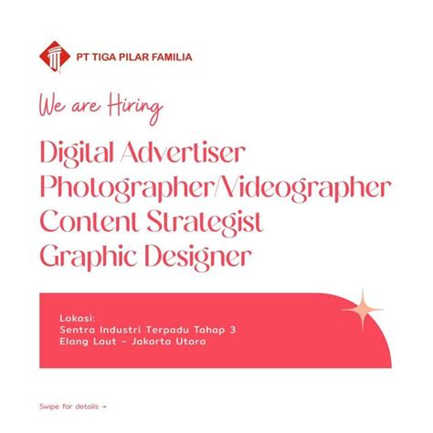 Lowongan Kerja Digital Advertiser Photographer Videographer Content