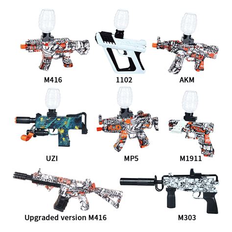 Outdoor Electric Automatic Soft Bullet Water Guns Toy Ak M Mp Gun