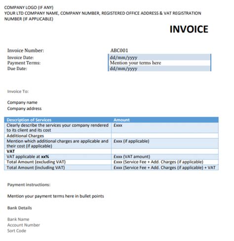 Invoice Templates Poster Template