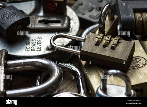 A collection of old padlocks Stock Photo - Alamy