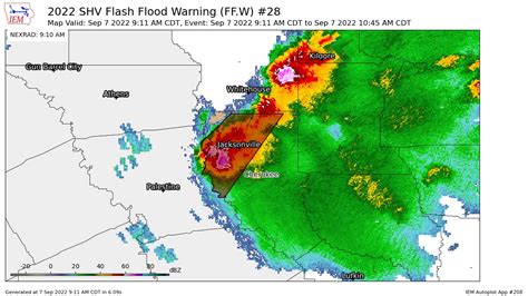 Texas Weather Alerts On Twitter Shv Issues Flash Flood Warning Flash