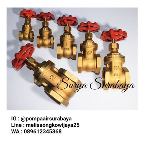 GATE VALVE KUNINGAN ONDA 1 2 STOP KRAN ONDA PUTAR KUNINGAN Lazada