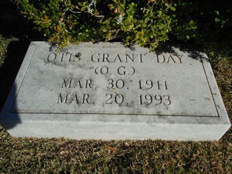 Otis Grant “o G” Day 1911 1993 Mémorial Find A Grave