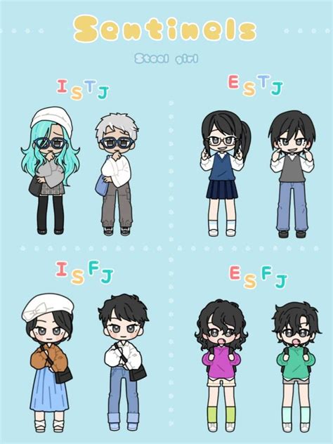 ISTJ ISFJ ESTJ ESFJ Feat Pastel Friends App Store Mbti Character