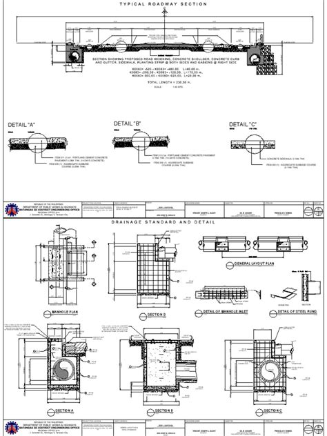 Typical Roadway Section Details Pdf Road Surface Road