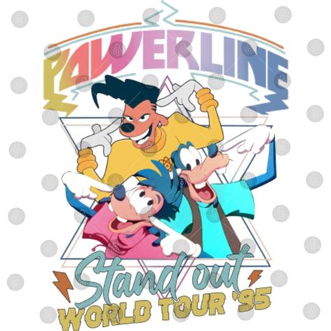 Retro Disneys A Goofy Movie Powerline World Tour Shirt A Goofy